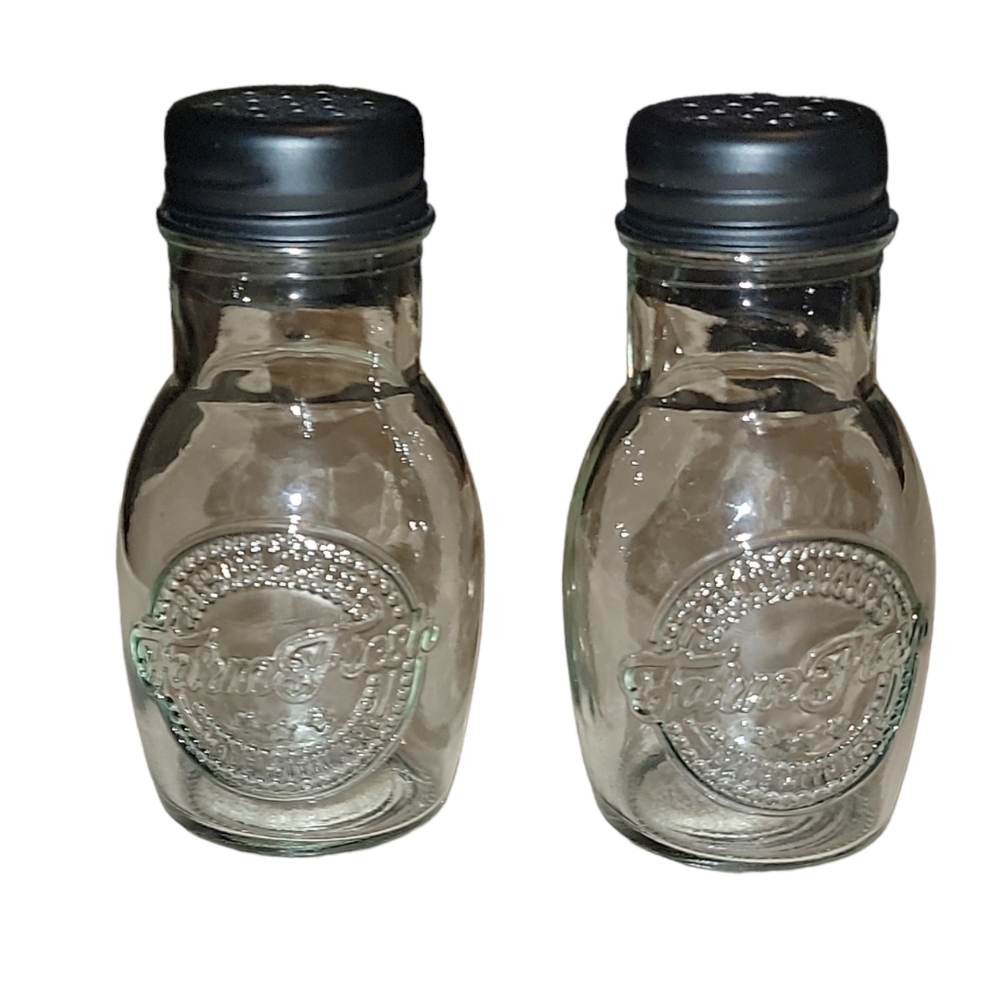 Glass Salt and Pepper Shakers